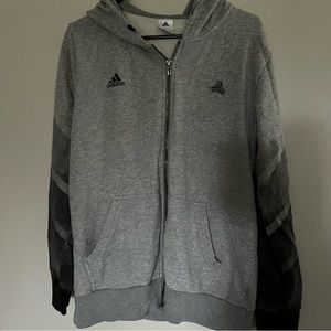 Adidas Gray Black Zip Up Men’s Size L